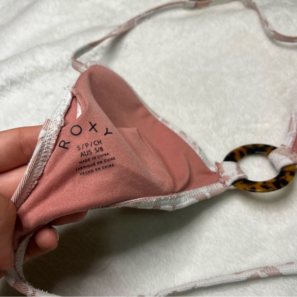 Roxy floral pink bikini top - Picture 5 of 6
